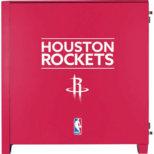 NBA Houston Rockets Standard - Red Corsair 4000D Tempered Glass Mid-Tower ATX Case Skin