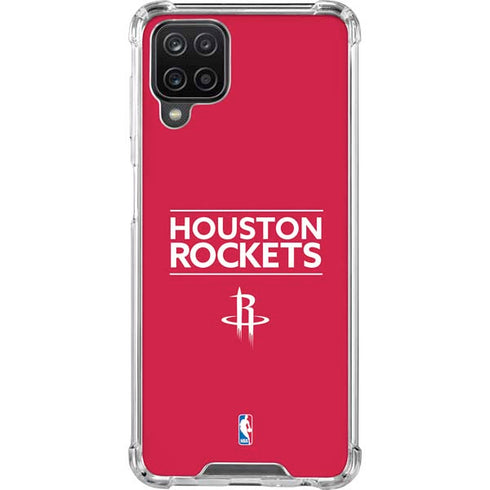 NBA Houston Rockets Standard - Red Galaxy A12 Clear Case