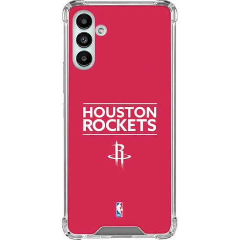 NBA Houston Rockets Standard - Red Galaxy A13 5G Clear Case
