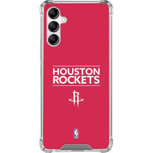 NBA Houston Rockets Standard - Red Galaxy A14 5G Clear Case