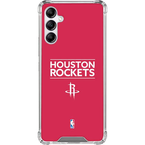 NBA Houston Rockets Standard - Red Galaxy A15 5G Clear Case