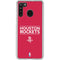 NBA Houston Rockets Standard - Red Galaxy A21 Clear Case