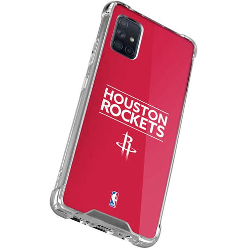 NBA Houston Rockets Standard - Red Galaxy A51 5G Clear Case