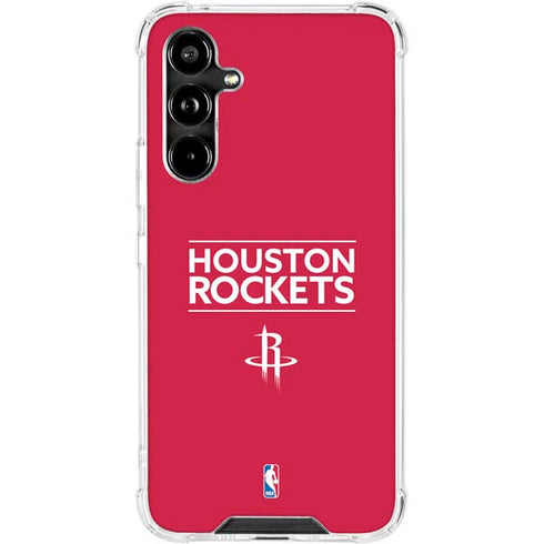 NBA Houston Rockets Standard - Red Galaxy A54 5G Clear Case