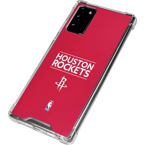 NBA Houston Rockets Standard - Red Galaxy Note20 5G Clear Case