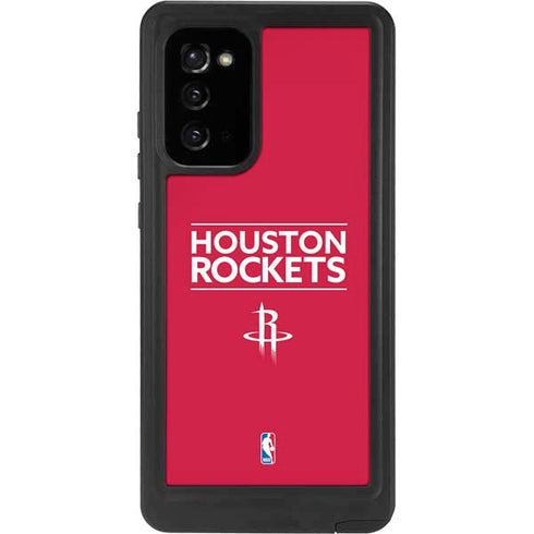 NBA Houston Rockets Standard - Red Galaxy Note20 5G Waterproof Case