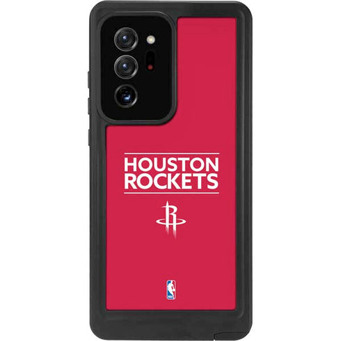 NBA Houston Rockets Standard - Red Galaxy Note20 Ultra 5G Waterproof Case