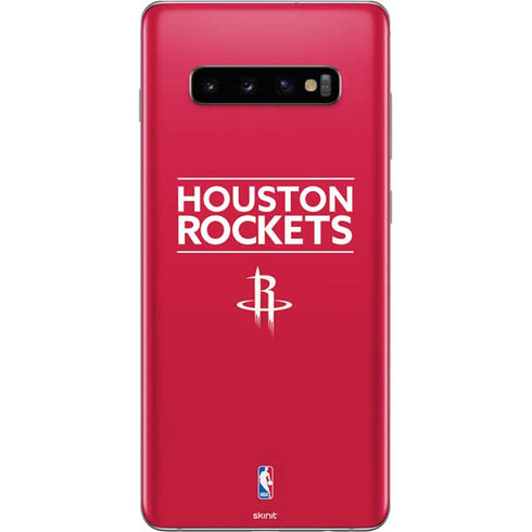 NBA Houston Rockets Standard - Red Galaxy S10 Plus Skin