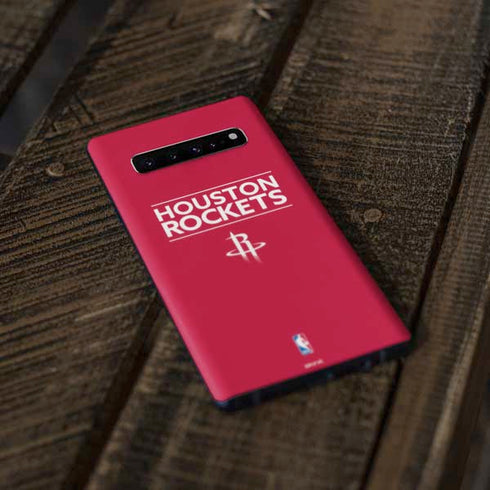 NBA Houston Rockets Standard - Red Galaxy S10 Plus Skin