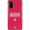 NBA Houston Rockets Standard - Red Galaxy S20 Lite Case