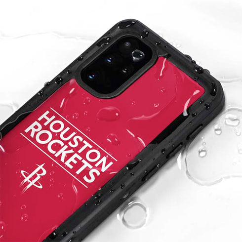 NBA Houston Rockets Standard - Red Galaxy S20 Plus Waterproof Case