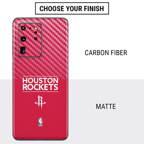 NBA Houston Rockets Standard - Red Galaxy S20 Ultra 5G Skin