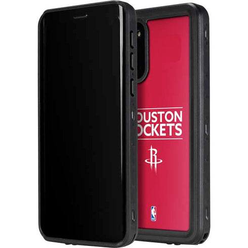 NBA Houston Rockets Standard - Red Galaxy S20 Waterproof Case