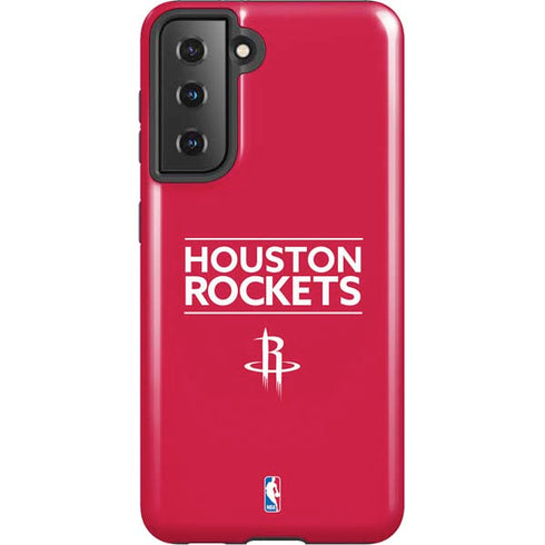 NBA Houston Rockets Standard - Red Galaxy S21 5G Pro Case