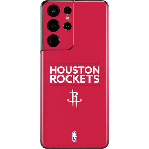 NBA Houston Rockets Standard - Red Galaxy S21 Ultra 5G Skin
