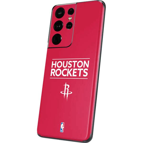 NBA Houston Rockets Standard - Red Galaxy S21 Ultra 5G Skin
