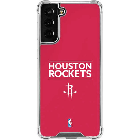 NBA Houston Rockets Standard - Red Galaxy S22 Plus Clear Case