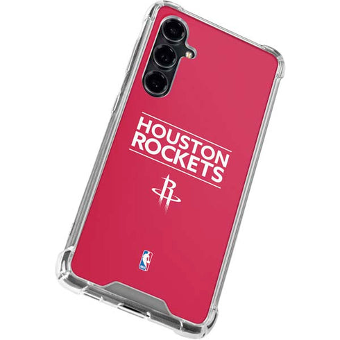 NBA Houston Rockets Standard - Red Galaxy S23 FE Clear Case
