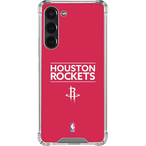 NBA Houston Rockets Standard - Red Galaxy S23 Plus Clear Case