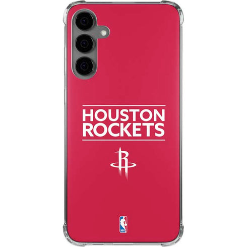 NBA Houston Rockets Standard - Red Galaxy S24 Plus Clear Case