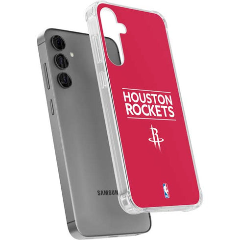 NBA Houston Rockets Standard - Red Galaxy S24 Plus Clear Case