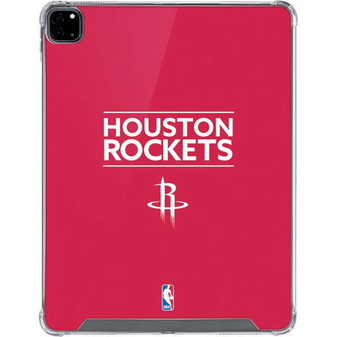 NBA Houston Rockets Standard - Red iPad Pro 12.9in (2020) Clear Case