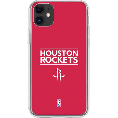 NBA Houston Rockets Standard - Red iPhone 11 Clear Case
