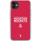 NBA Houston Rockets Standard - Red iPhone 11 Clear Case