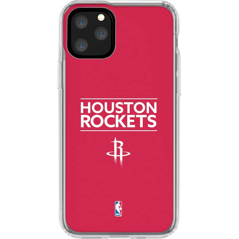 NBA Houston Rockets Standard - Red iPhone 11 Pro Clear Case
