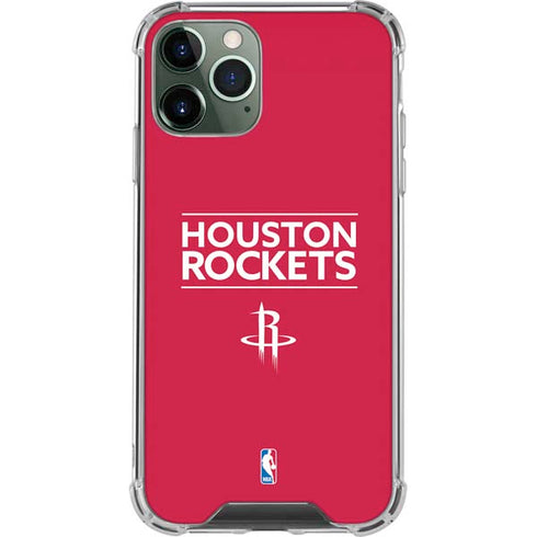 NBA Houston Rockets Standard - Red iPhone 11 Pro Max Clear Case