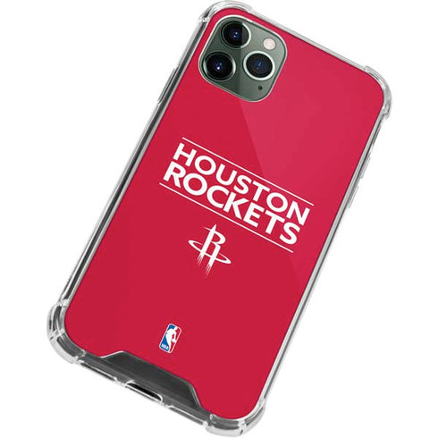 NBA Houston Rockets Standard - Red iPhone 11 Pro Max Clear Case