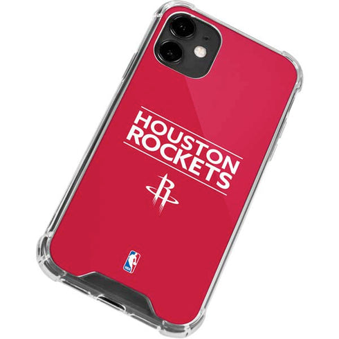 NBA Houston Rockets Standard - Red iPhone 12 Mini Clear Case
