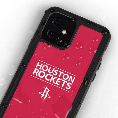 NBA Houston Rockets Standard - Red iPhone 12 Mini Waterproof Case