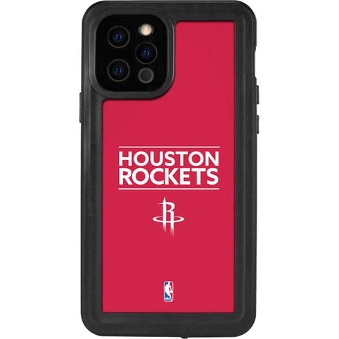 NBA Houston Rockets Standard - Red iPhone 12 Pro Waterproof Case