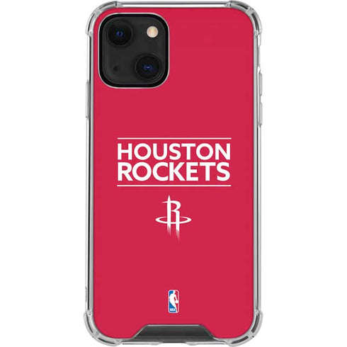 NBA Houston Rockets Standard - Red iPhone 15 Plus Clear Case