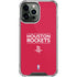 NBA Houston Rockets Standard - Red iPhone 14 Pro Max Clear Case