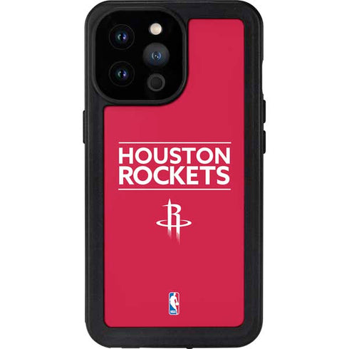 NBA Houston Rockets Standard - Red iPhone 14 Pro Max Waterproof Case