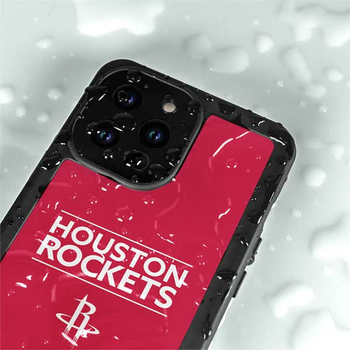NBA Houston Rockets Standard - Red iPhone 14 Pro Max Waterproof Case