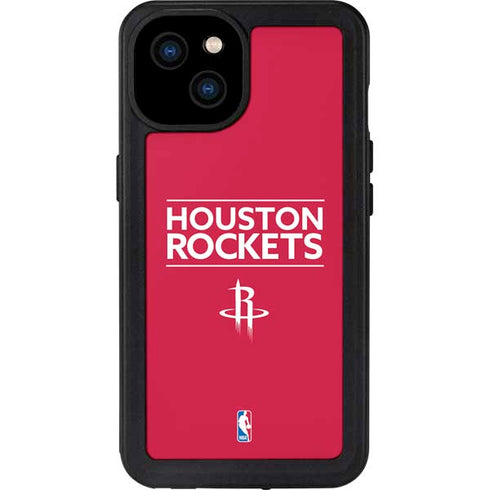 NBA Houston Rockets Standard - Red iPhone 15 Plus Waterproof Case