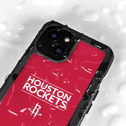 NBA Houston Rockets Standard - Red iPhone 15 Plus Waterproof Case