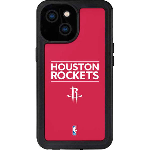 NBA Houston Rockets Standard - Red iPhone 15 Waterproof Case