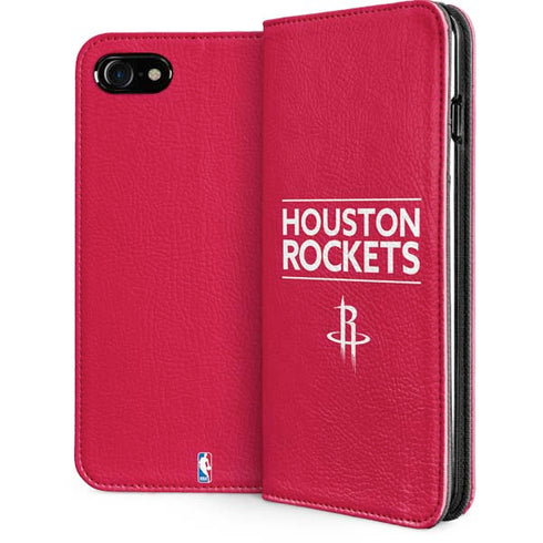 NBA Houston Rockets Standard - Red iPhone SE (2nd & 3rd Gen) Folio Case