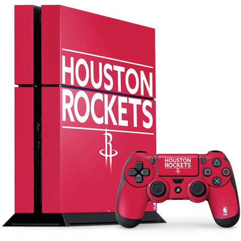 NBA Houston Rockets Standard - Red PS4 Console and Controller Bundle Skin