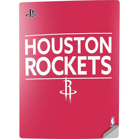 NBA Houston Rockets Standard - Red PS5 Digital Edition Console Skin