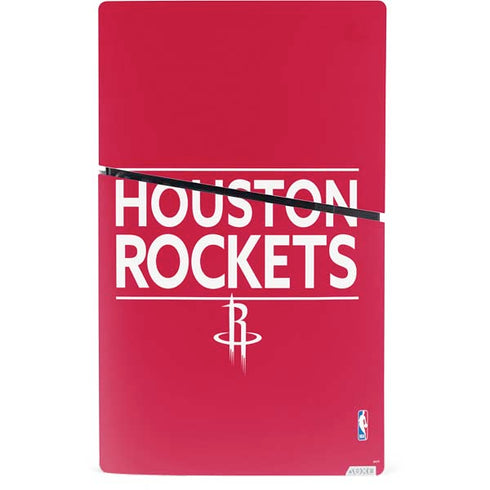 NBA Houston Rockets Standard - Red PS5 Slim Digital Edition Bundle Skin
