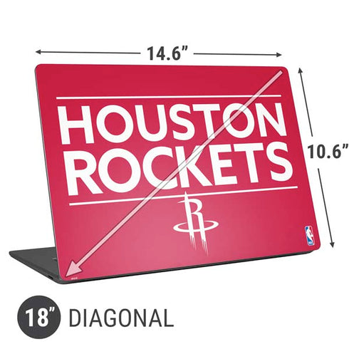 NBA Houston Rockets Standard - Red Universal Laptop 18in (14.6 x 10.6in) Skin