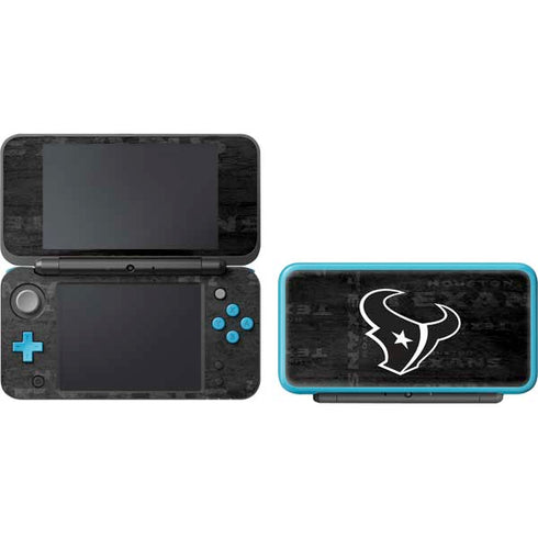 NFL Houston Texans Black & White Nintendo 2DS XL (2017) Skin