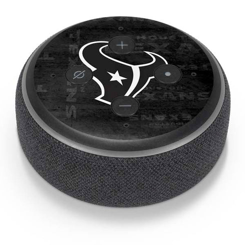 NFL Houston Texans Black & White Amazon Echo Dot Skin