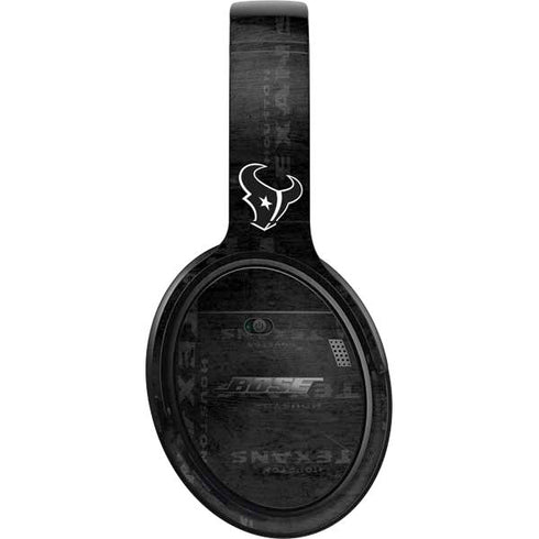 NFL Houston Texans Black & White Bose QuietComfort 35 II Headphones Skin