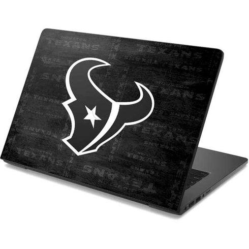 NFL Houston Texans Black & White Dell Chromebook Skin